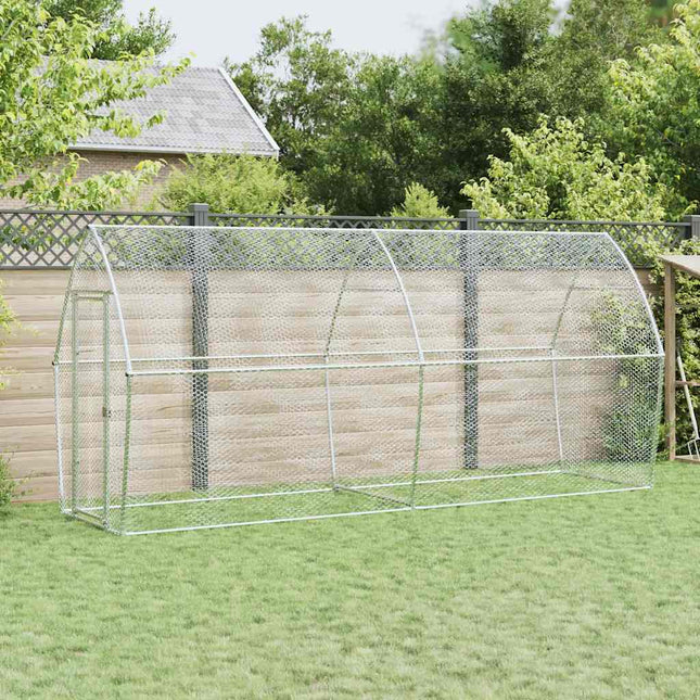 Cage Pour Poules Argenté Acier Galvanisé