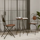 Couleur terre cuite / Table ronde / 3