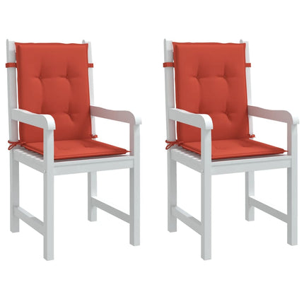 Coussins De Chaise Dossier Bas Lot De 6 Rouge Bordeaux Mélangé