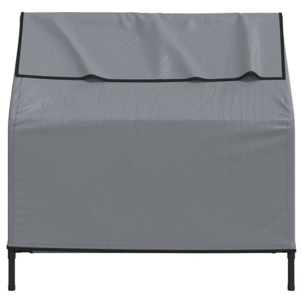 Niche Pour Chien Gris Clair Tissu Oxford Et Acier
