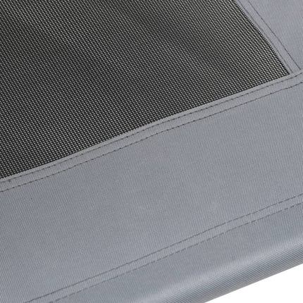 Lit Pour Chien Avec Auvent Anthracite Tissu Oxford Et Acier