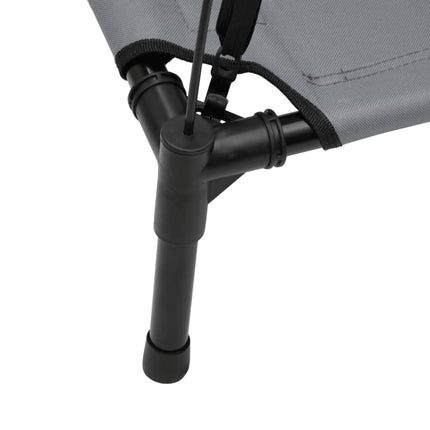 Lit Pour Chien Avec Auvent Anthracite Tissu Oxford Et Acier