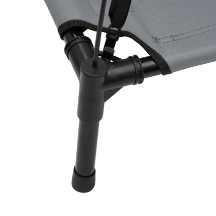 Lit Pour Chien Avec Auvent Anthracite Tissu Oxford Et Acier