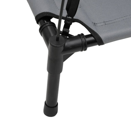 Lit Pour Chien Avec Auvent Anthracite Tissu Oxford Et Acier