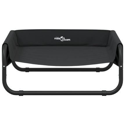 Lit Surélevé Pour Chien Anthracite Tissu Oxford Et Acier