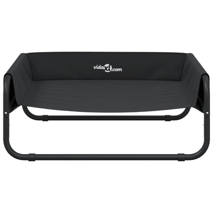 Lit Surélevé Pour Chien Anthracite Tissu Oxford Et Acier
