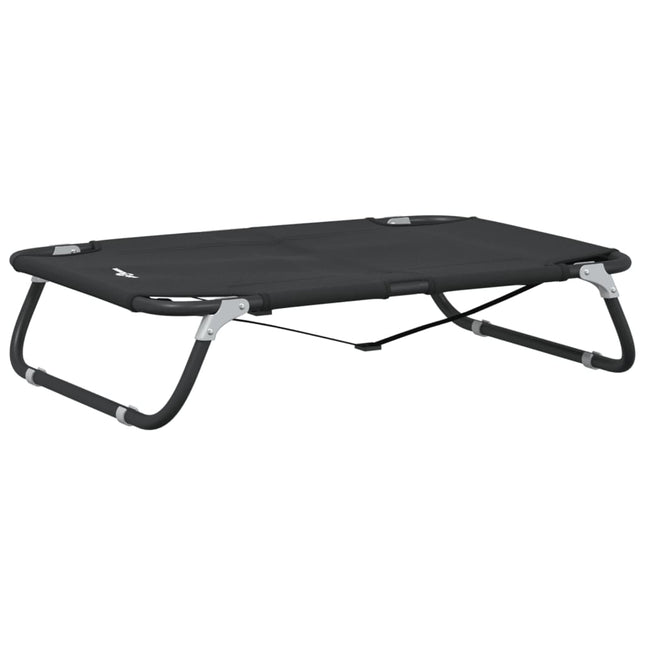 Lit Pour Chien Pliable Anthracite Tissu Oxford Et Acier