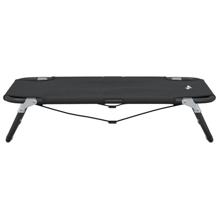 Lit Pour Chien Pliable Anthracite Tissu Oxford Et Acier