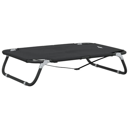 Lit Pour Chien Pliable Anthracite Tissu Oxford Et Acier