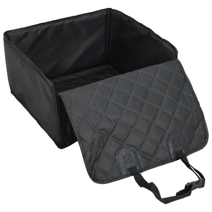 Siège De Voiture Pour Chien Noir 45X45X25/55 Cm
