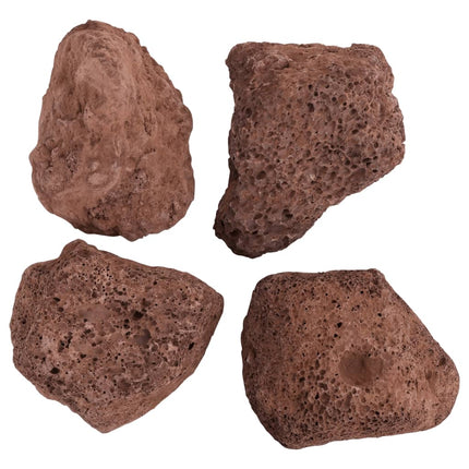 Roches Volcaniques 10 Kg Rouge 10-30 Cm
