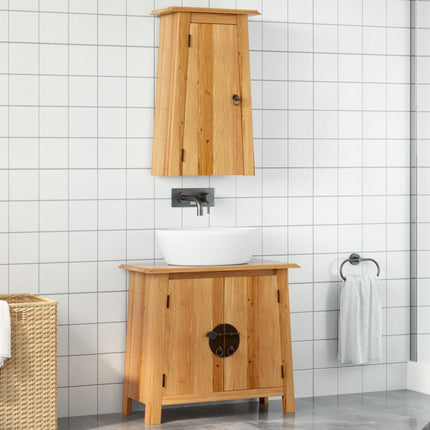 Ensemble De Salle De Bains 5 Pcs Pinède Solide