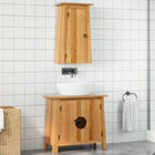 Ensemble De Salle De Bains 5 Pcs Pinède Solide