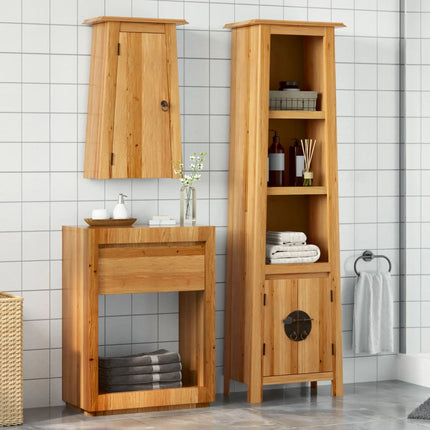Ensemble De Salle De Bains 5 Pcs Pinède Solide