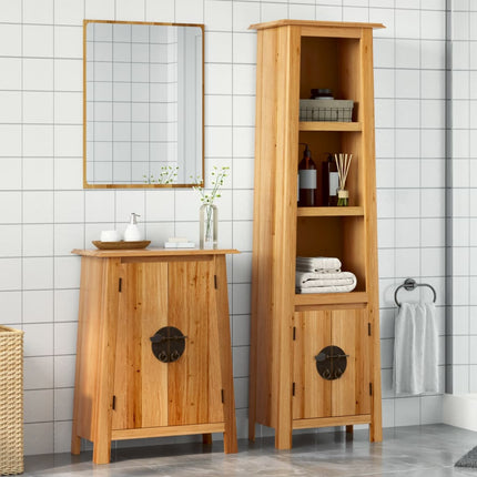 Ensemble De Salle De Bains 5 Pcs Pinède Solide