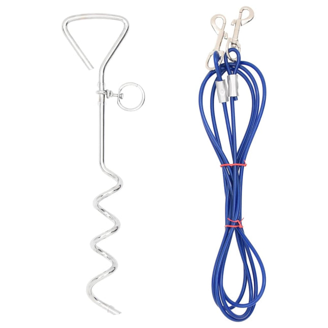 Câble D'attache Pour Chien Avec Piquet De Sol