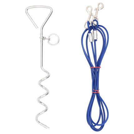 Câble D'attache Pour Chien Avec Piquet De Sol