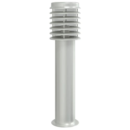 Lampadaires D'extérieur 3 Pcs É 60 Cm Acier Inoxydable Argent
