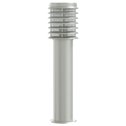 Lampadaires D'extérieur 3 Pcs É 60 Cm Acier Inoxydable Argent