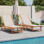 Gris / 2x Chaise longue / 1