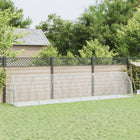 Clapier Argenté 300X105X120 Cm Acier Galvanisé