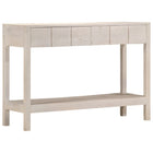 Table Console 120 X 35 X 75 Cm Bois De Manguier Massif