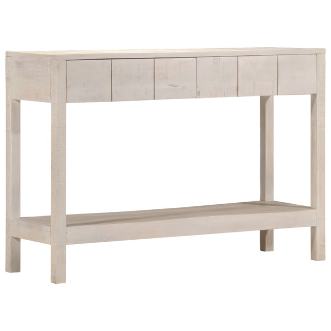 Table Console 120 X 35 X 75 Cm Bois De Manguier Massif