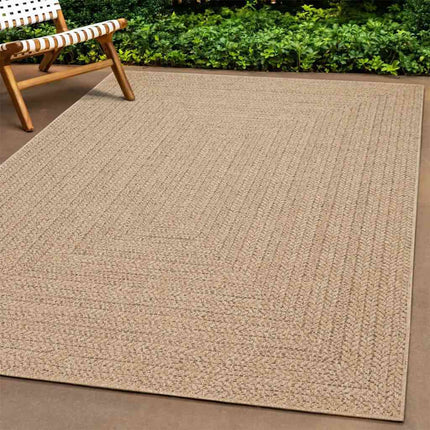 Tapis Zizur Aspect De Jute Intérieur Extérieur Beige