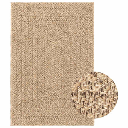 Tapis Zizur Aspect De Jute Intérieur Extérieur Beige