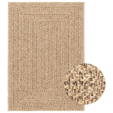 Tapis Zizur Aspect De Jute Intérieur Extérieur Beige