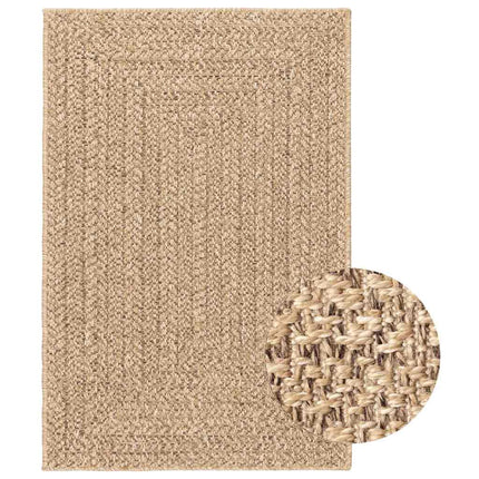 Tapis Zizur Aspect De Jute Intérieur Extérieur Beige