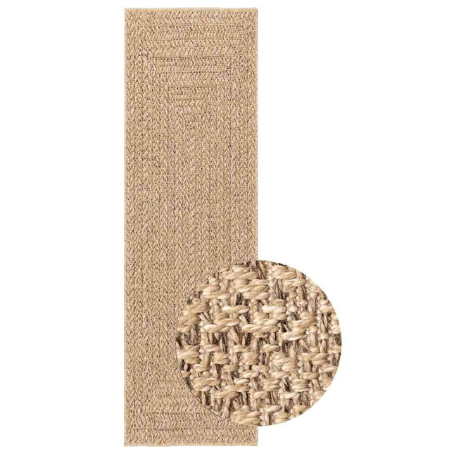 Tapis Zizur Aspect De Jute Intérieur Extérieur Beige