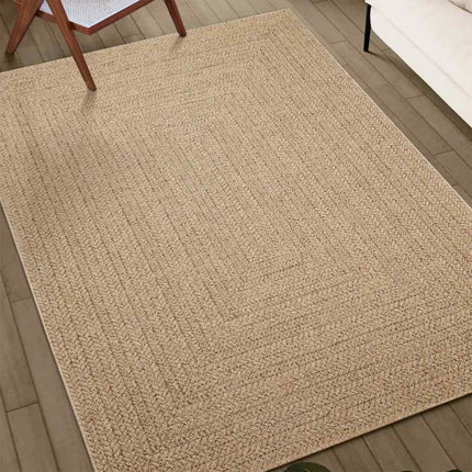 Tapis Zizur Aspect De Jute Intérieur Extérieur Beige