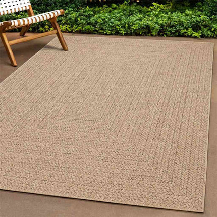 Tapis Zizur Aspect De Jute Intérieur Extérieur Beige