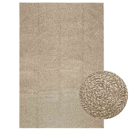 Tapis Zizur Aspect De Jute Intérieur Extérieur Beige