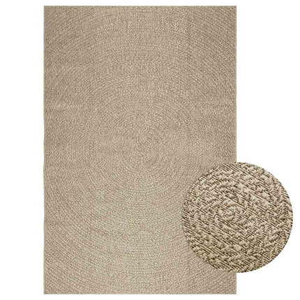 Tapis Zizur Aspect De Jute Intérieur Extérieur Beige