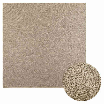 Tapis Zizur Aspect De Jute Intérieur Extérieur Beige