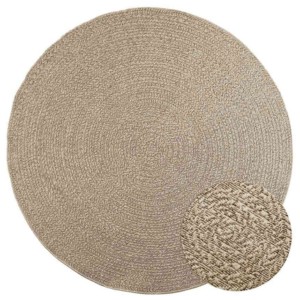 Tapis Zizur Aspect De Jute Intérieur Extérieur Beige