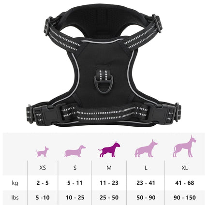 Harnais Pour Chien Avec Bandes Réfléchissantes Réglables