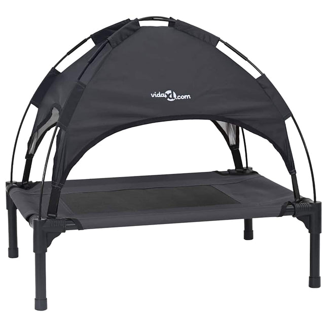 Lit Surélevé Pour Chien Tissu Polyester, Cadre En Métal
