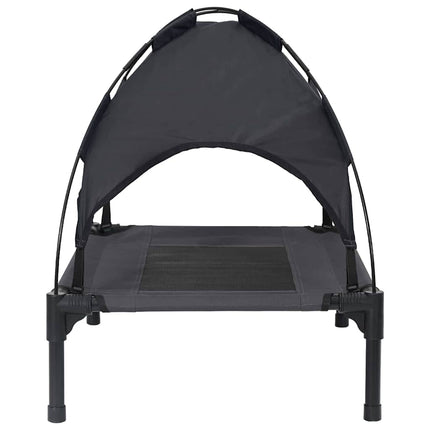 Lit Surélevé Pour Chien Tissu Polyester, Cadre En Métal