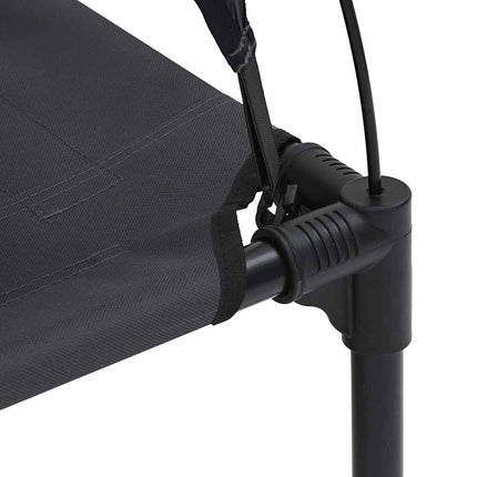 Lit Pour Chien Surélevé Avec Toit Amovible Xl Acier