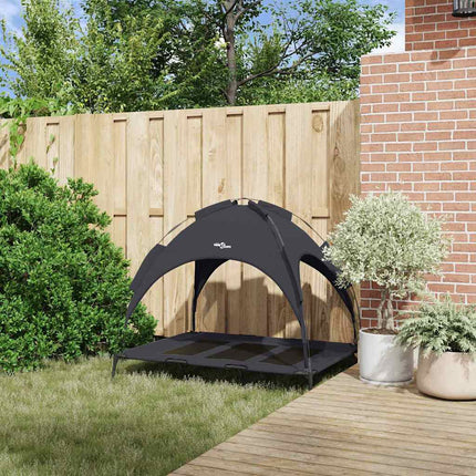 Lit Pour Chien Surélevé Avec Toit Amovible Xl Acier