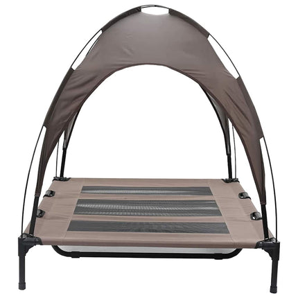 Lit Pour Chien Surélevé Avec Toit Amovible Xl Acier