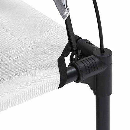 Lit Pour Chien Surélevé Avec Toit Amovible Xl Acier
