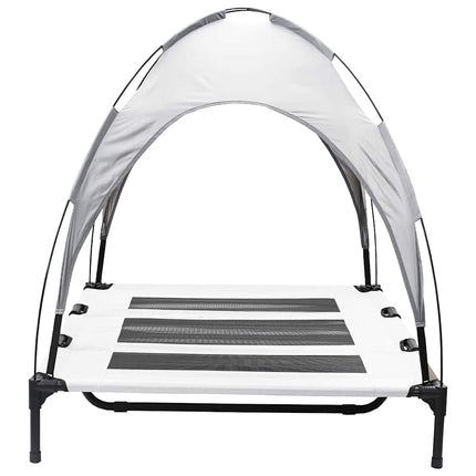 Lit Pour Chien Surélevé Avec Toit Amovible Xl Acier