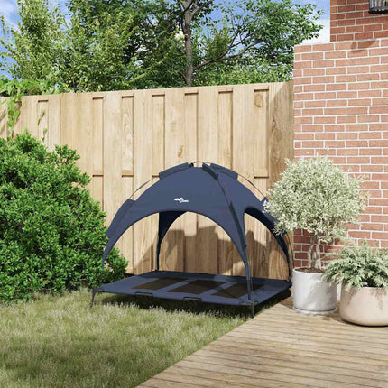 Lit Surélevé Pour Chien Avec Toit Amovible Xl Acier