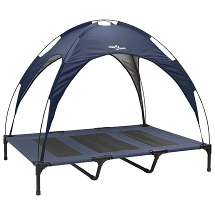 Lit Surélevé Pour Chien Avec Toit Amovible Xl Acier