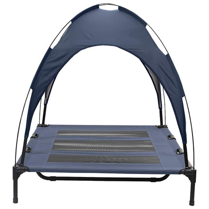 Lit Surélevé Pour Chien Avec Toit Amovible Xl Acier