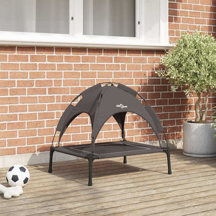 Lit Pour Chien Surélevé Avec Toit Amovible S Acier